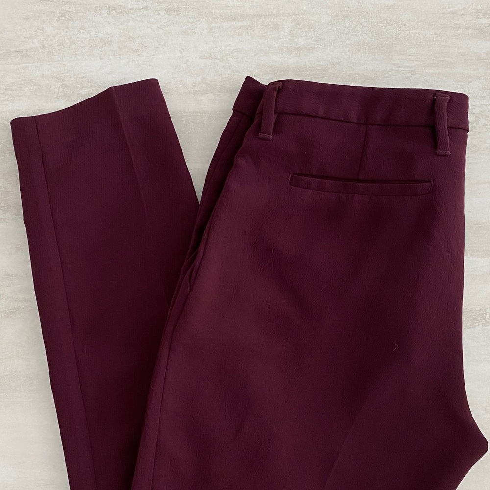 Aritzia babaton burgundy Kendrick pant sz 4 preloved